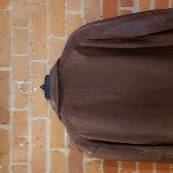 Andrew Marc New York Men's Brown Leather Jacket XL - Picture 4 of 10